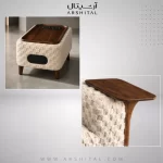 میز عسلی دسته چوبی ال پورتو