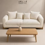 کاناپه سه‌نفره دوطرف‌دسته ویگانو با پارچه الوا