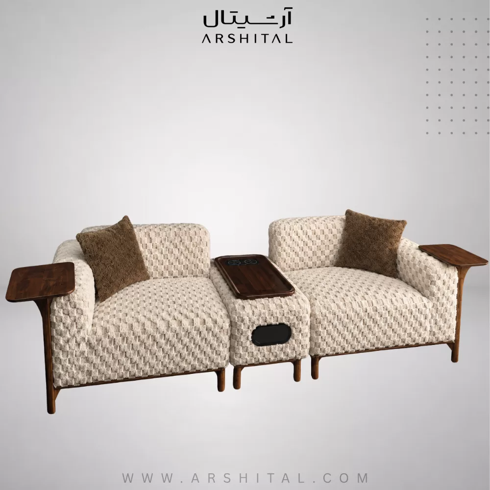 یک نفره یکطرف دسته پورتو مبل تکنفره یکطرفدسته ال پورتو - تصویر 1
